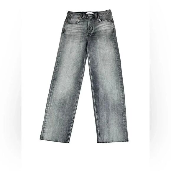 NWOT women’s RE/DONE rigid stove pipe high rise in silver fade jeans size 26 - Picture 2 of 7